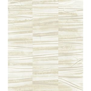 Lithos Light Yellow Geometric Marble Paper Strippable Wallpaper (Covers 57.8 sq. ft.)