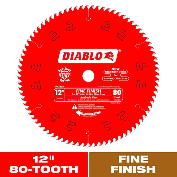 DIABLO 12 in. x 80-Tooth Fine Finish Circular Saw Blade