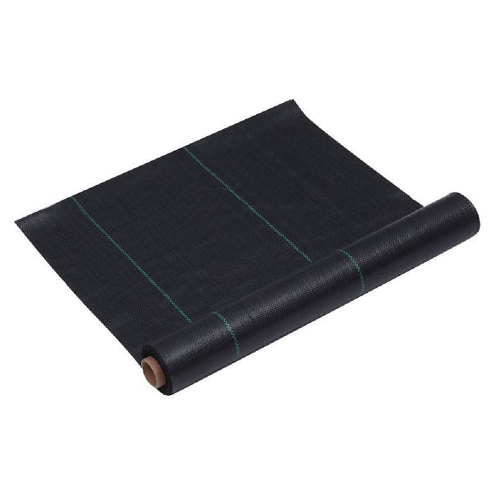 4 ft. x 100 ft. Weed Barrier Landscape Fabric Heavy-Duty with Cross hole for Garden Floor Mats price history on PriceWatchPro