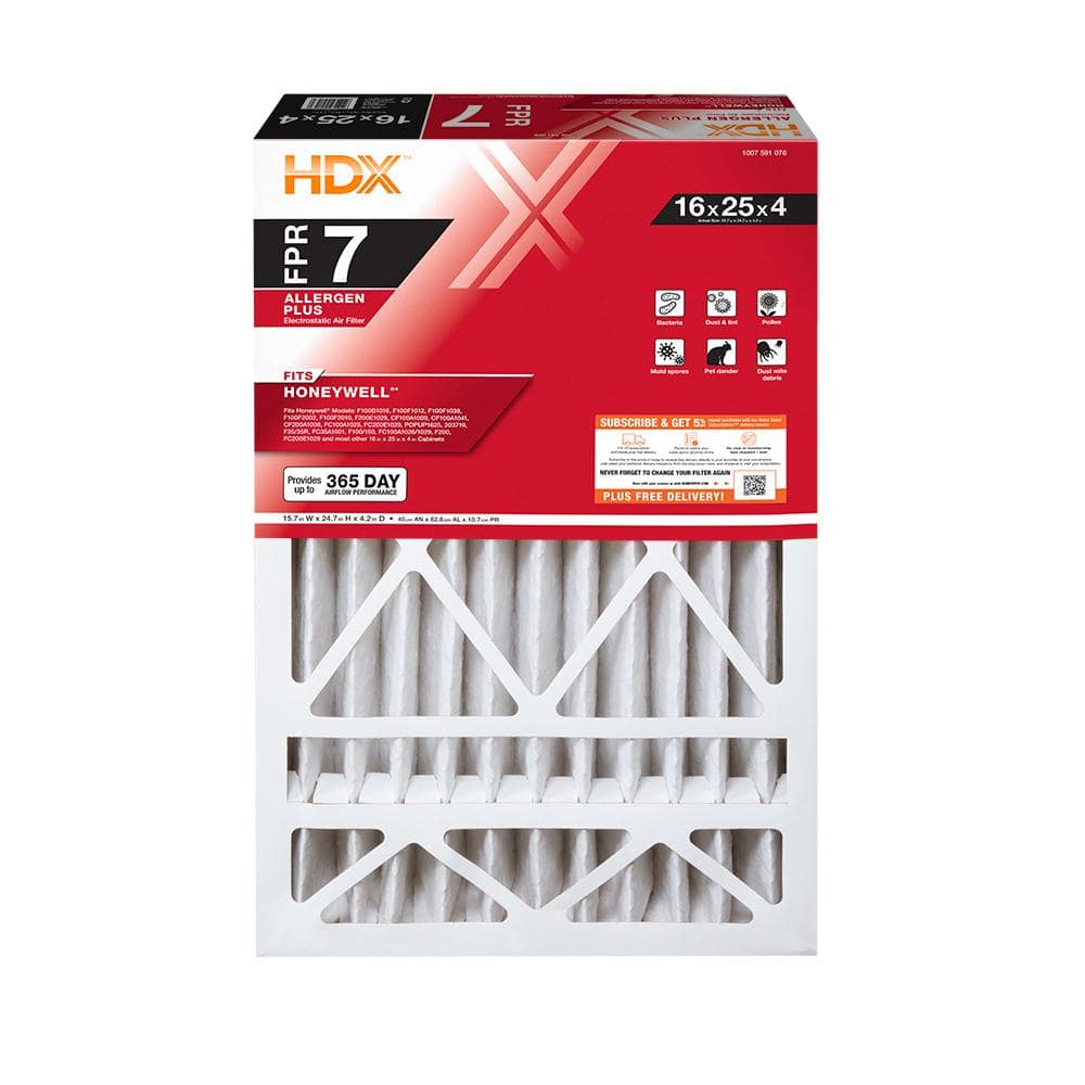 Honeywell 16x25x4 furnace clearance filter merv 11