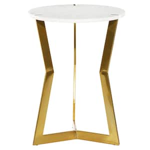 Venus Williams Collection 17 in. Multi Colored Marble Contemporary Accent Table