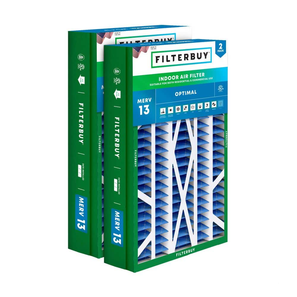 14.5 in. x 27 in. x 5 in. MERV 13 (FPR 10) Health Defense Pleated HVAC AC Furnace Air Filters for Trane & More (2-Pack) price history on PriceWatchPro