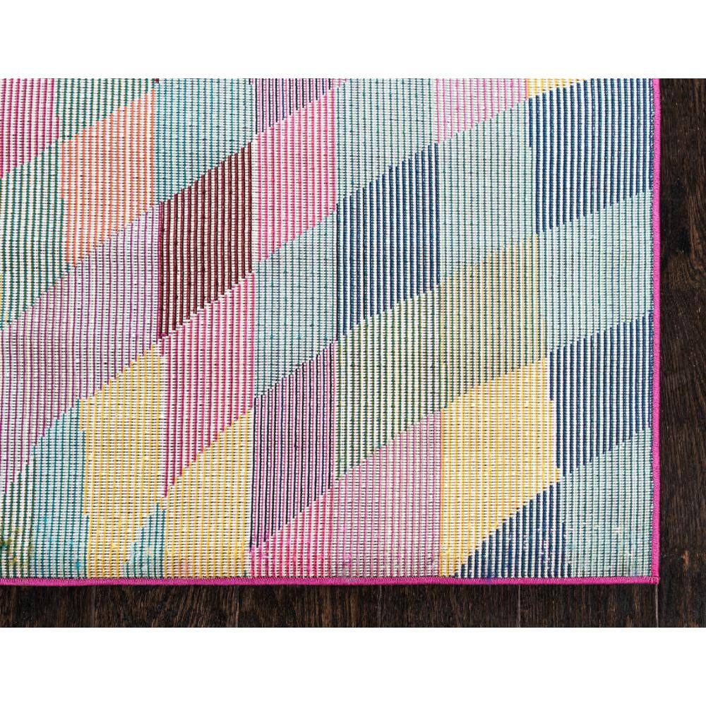 Vibrant Estrella Geometric Rectangle Rug in Blue and Multi, 3' 3" x 5' 3"