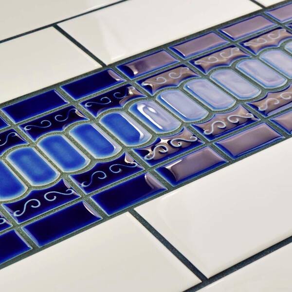 Merola Tile Modena Cobalt Blue 12 In X Porcelain Mosaic 10 69 Sq Ft Case Fkomod43 The Home Depot Merola Tile Modena Cobalt Blue 12 In X