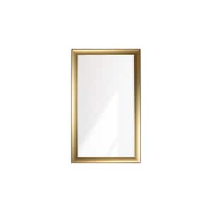 Modern Swirled Gold Wall Mirror 32 in. W x 55 in. H