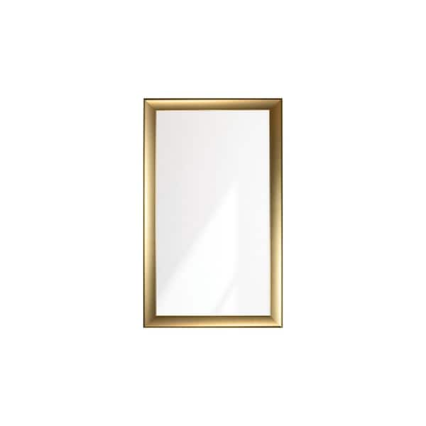 BrandtWorks Modern Swirled Gold Wall Mirror 32 in. W x 55 in. H 138L3 ...