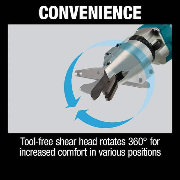 Makita 18V LXT Lithium-Ion Brushless Cordless 1/2 in. Fiber Cement Shear Tool Only) XSJ05Z The Home Depot