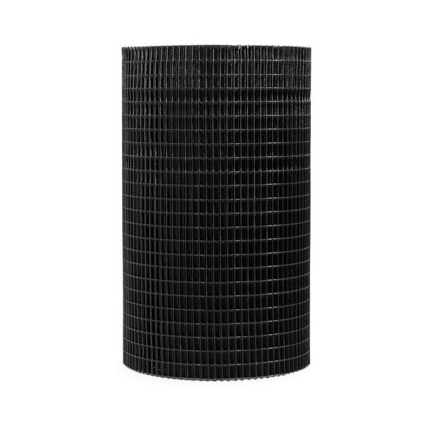 Fencer Wire 2 Ft X 100 Ft 16 Gauge Black Pvc Coated Welded Wire Mesh Size 0 5 In X 1 In Wv16 B2x100mh1 The Home Depot