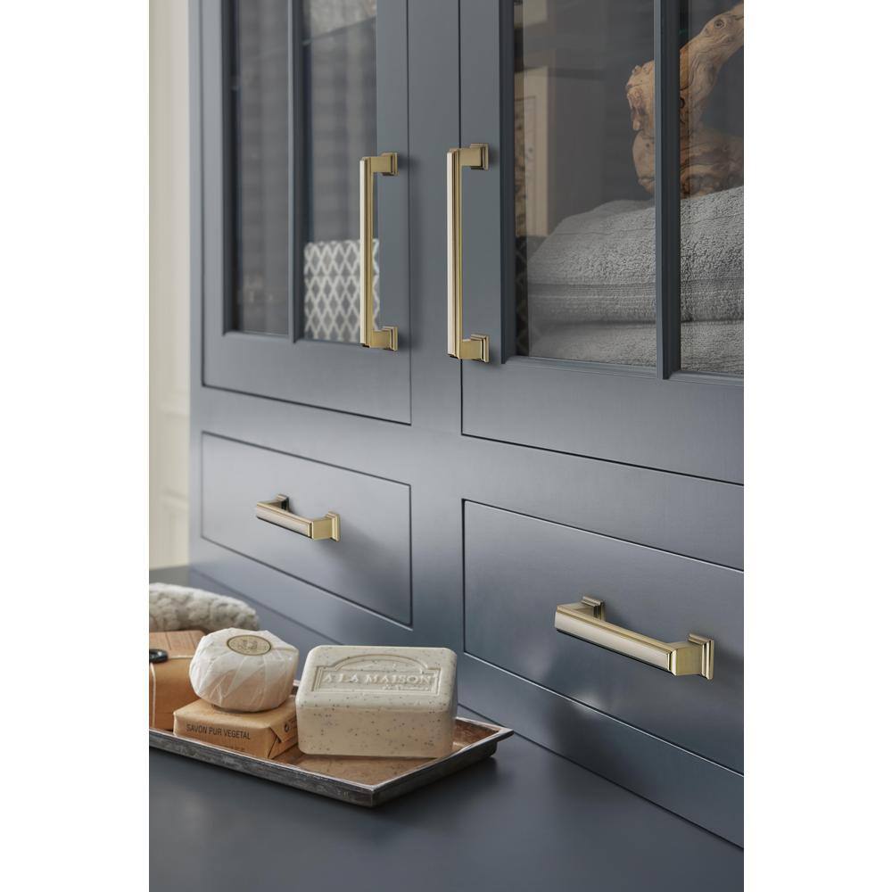 Golden Champagne Traditional Cabinet Drawer Pull with Mounting Hardware