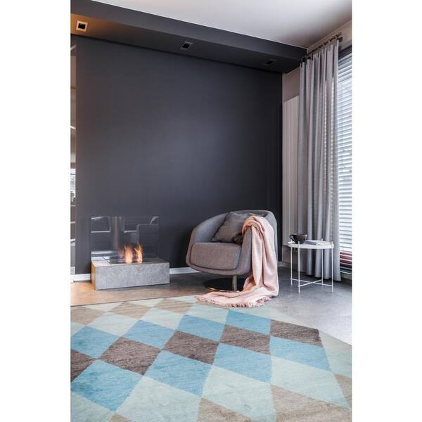 EORC Hand-Knotted Wool Moroccan Rug : Vibrant Multicolored Area Rug for ...