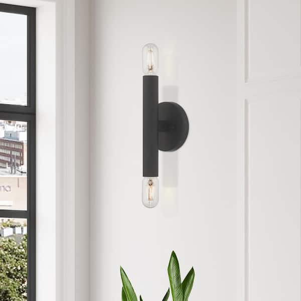 Alden 2 Light Black ADA Wall Sconce