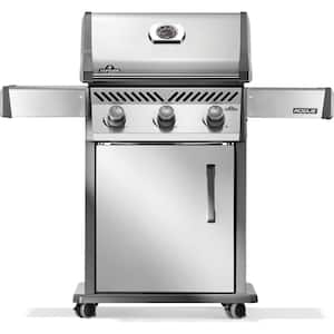Rogue 425 3-Burner Natural Gas Grill in Stainless Steel