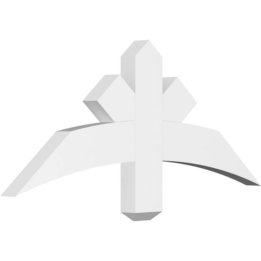36 in. W x 15 in. H x 2 in. D x 4 in. F, 10/12 Pitch, Alberta Signature Urethane Gable Bracket, Primed Tan price history on PriceWatchPro