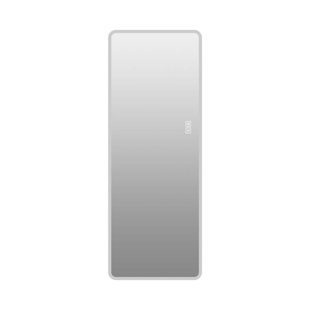 Clear 24 in. W x 63 in. H Modern Rectangle LED Full Length Mirror