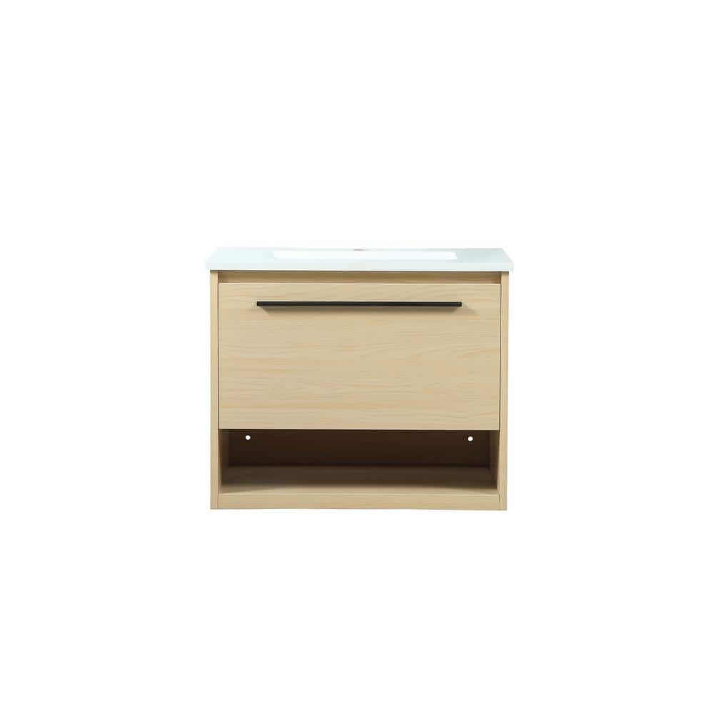 Simply Living 24 In Single Bathroom Vanity In Maple With Engineered   Bathroom Vanities With Tops Sl130572mmp 64 1000 