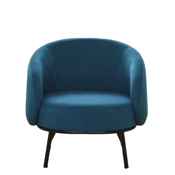 US Pride Furniture Monahan Greenish Blue Velvet Arm Chair