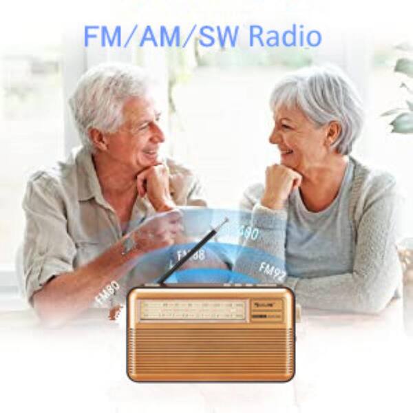 Lukyamzn Retro Radio Bluetooth Speaker, Small Portable Radio