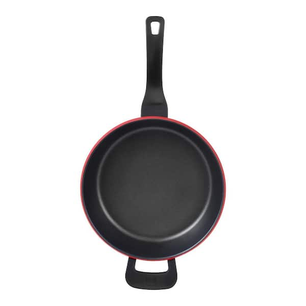 Berndes Vario Click 4 qt. Cast Aluminum Nonstick Saute Pan in Black with  Glass Lid 631128 - The Home Depot