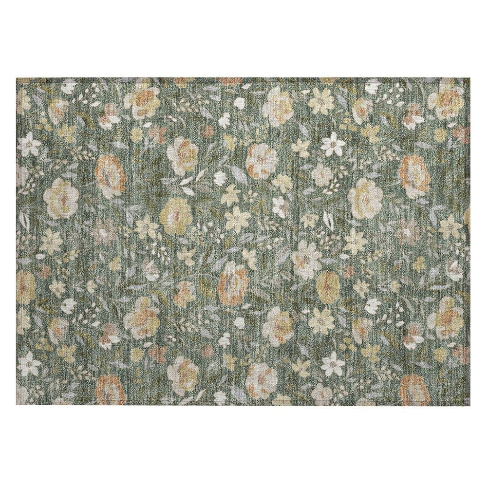 Chantille Machine Washable Indoor/Outdoor Abstract ACN2438 Basil 2 ft. x 3 ft. Accent Rug price history on PriceWatchPro