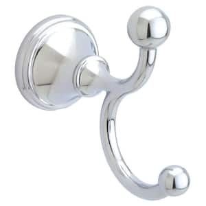 CROW Chrome Dual Robe Hooks Copper Towel Hanger Wall Mounted