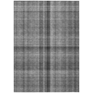 Chantille ACN548 Gray 10 ft. x 14 ft. Machine Washable Indoor/Outdoor Geometric Area Rug