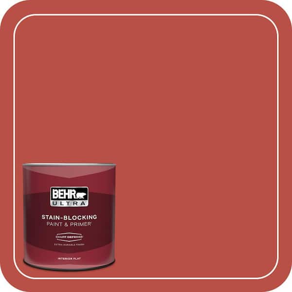 BEHR ULTRA 1 qt. #T14-20 Amaryllis Extra Durable Flat Interior Paint & Primer