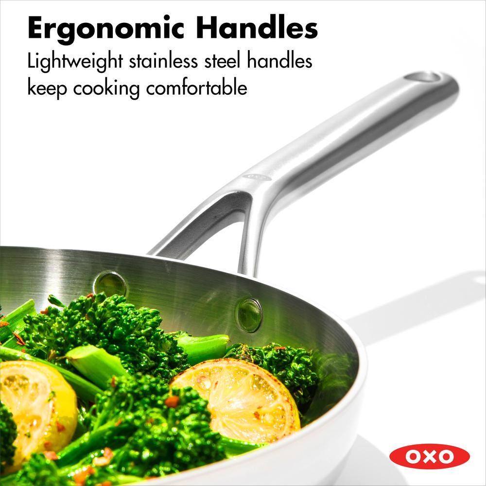 10" Stainless Steel Non-stick Tri-Ply Frying Pan
