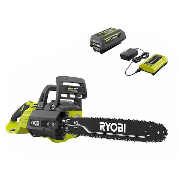 RYOBI - 和音　RYOBI 　電気チェンソー　新品　予備チェン刃付き、オイル付き RYOBI 40V 10 in. Battery Powered Chainsaw (Tool Only