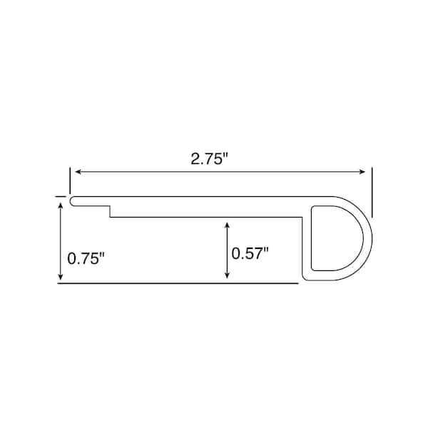 Bruce Hydralock Jones Gap .75 in. Thick 2.75 in. Wide x 94 in