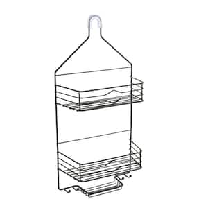 Jacob 21.2 in. x 10.75 in. Over-the-Shower Caddy in Black