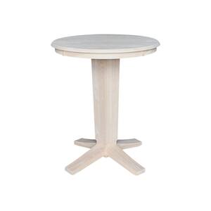 International Concepts Unfinished Solid Wood 36 in Square Pedestal ...