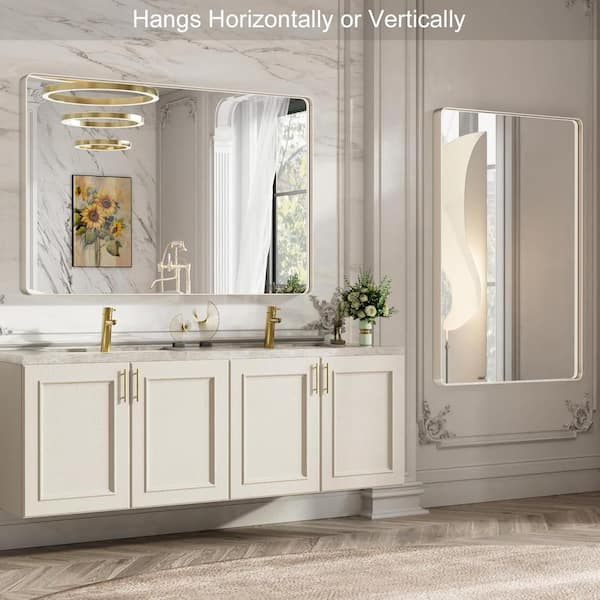 TOOLKISS 55 in. W x 30 in. H Rectangular Aluminum Framed Wall