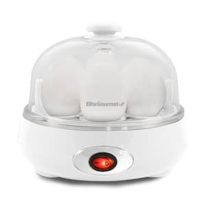 7-Egg Easy Egg Cooker White with Automatic Shut Off