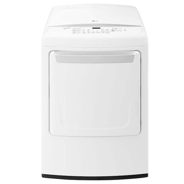 LG 7.3 cu. ft. White Electric Dryer with Front Control