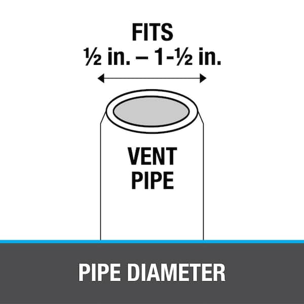 Aurora No-Calk 9-1/2 in. x 12-1/2 in. Solar Vent Pipe Roof Flashing with 1/2 in. - 1-1/2 in. Adjustable Diameter Aurora No-Calk 9-1/2 in. x 12-1/2 in. Solar Vent Pipe Roof Flashing with 1/2 in. - 1-1/2 in. Adjustable Diameter