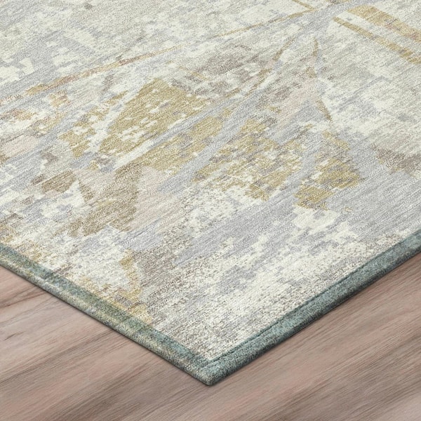 Chantille Machine Washable Indoor/Outdoor Abstract ACN2929 Ivory 2 ft. x 7 ft. Runner Rug