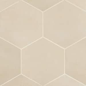 Makoto Hexagon 10 in. x 10 in. Matte Tatami Beige Porcelain Floor Tile (10.76 sq. ft./Case)
