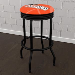 Philadelphia Flyers Logo 29 in. Orange Backless Metal Bar Stool with Vinyl Seat