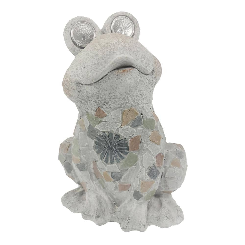 12.5 in. x 10 in. Original Zen Yoga Frog Figurine Outdoor Statue,Garden Decor Sculptures,Unique Gift Idea