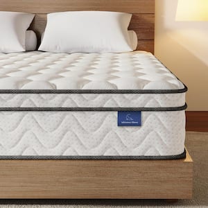 Euro Top Series Twin XL Medium Hybrid 10 in. Bed-in-a-Box Mattress