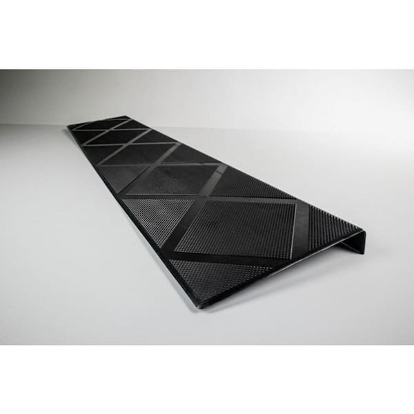 ComposiGrip 48 in. Black Composite Anti-Slip Stair Tread Step Cover