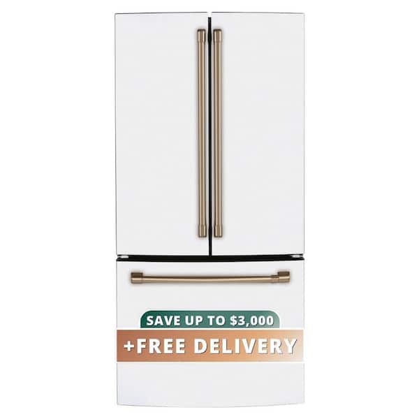18.6 cu. ft. Smart French Door Refrigerator in Matte White, Fingerprint Resistant, Counter Depth and ENERGY STAR