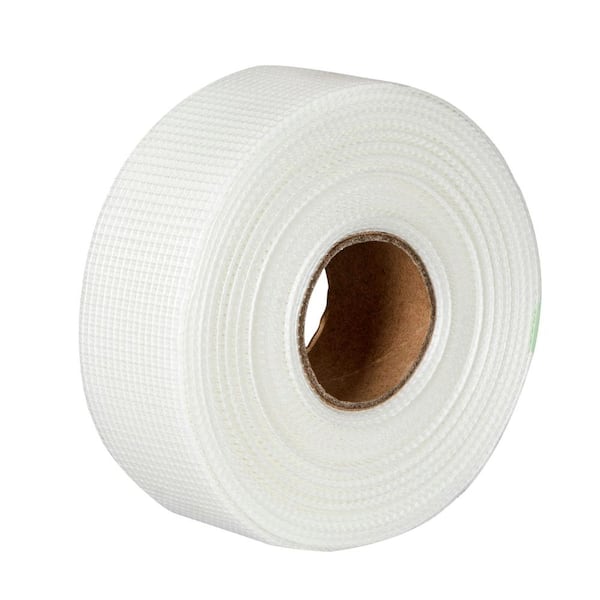 Self-adhesive white fiberglass mesh tape for cracks holes F1O1 