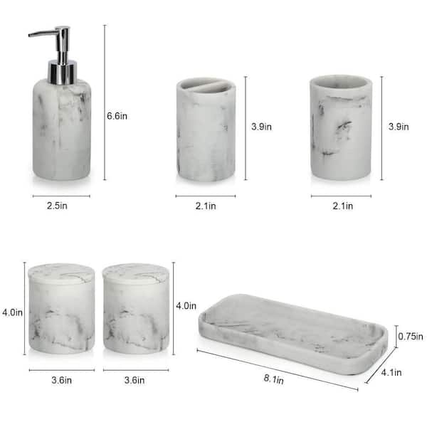https://images.thdstatic.com/productImages/7b2a1ee0-c4f4-4bb6-9cc3-00911f22576f/svn/white-marble-bathroom-accessory-sets-b09m7y293v-44_600.jpg
