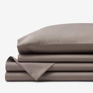 Company Cotton Wrinkle-Free 4-Piece Cinder Sateen Queen Sheet Set