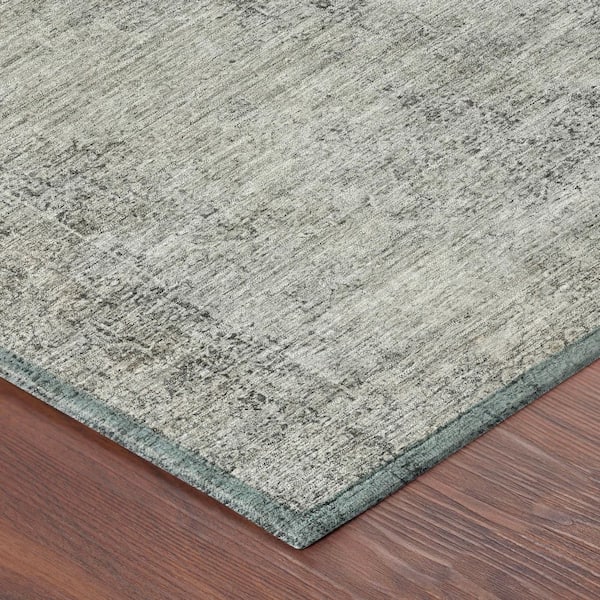Chantille Machine Washable Indoor/Outdoor Abstract ACN2726 Silver 3 ft. x 4 ft. Area Rug