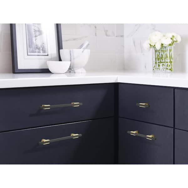 Satin Gold Century Cabinet Knobs and Drawer Pulls