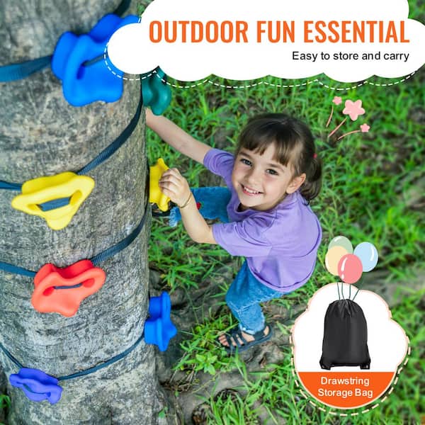 VEVOR Ninja Tree Climbing Kit, 20-Tree Climbing Holds and 6