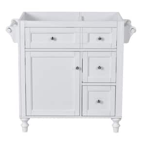 30 in. W x 18 in. D x 33 in. H Bath Vanity Cabinet without Top in White