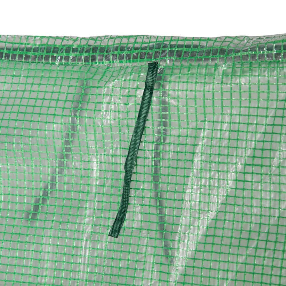 Outsunny 6'x3' Double-Cover Portable Greenhouse with Steel Frame